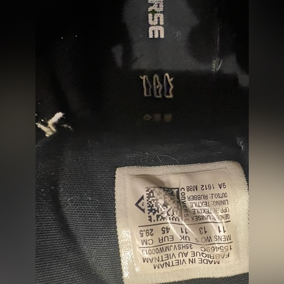 Converse Chuck Taylor All Star High Street White/Black 155469C Shoes 11 M, 13-W - Picture 9 of 10